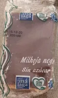 Milhoja negra sin azúcar