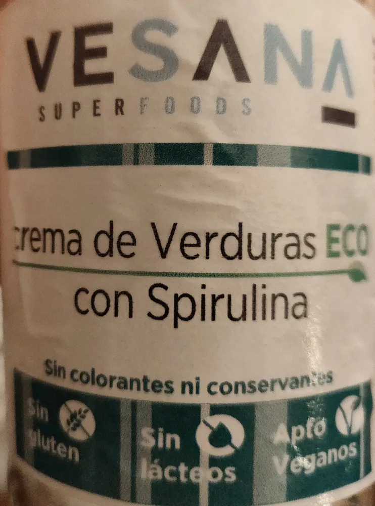 Crema de verduras ECO con Spirulina