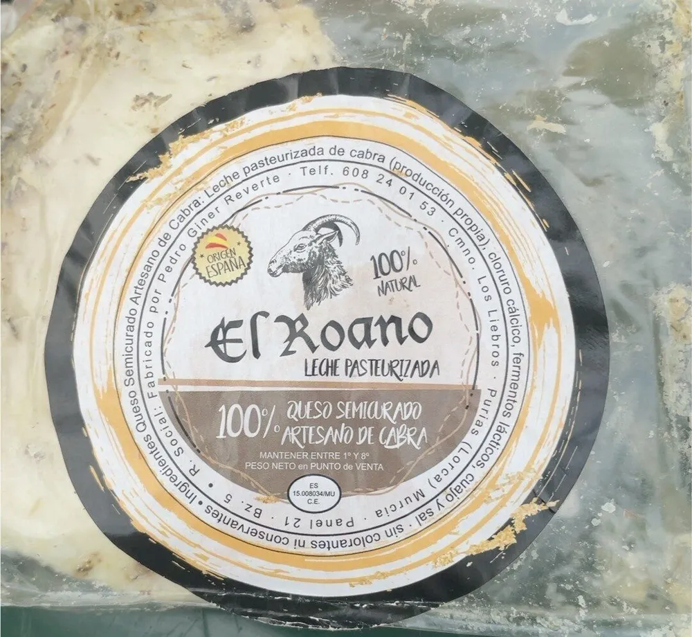 Queso semicurado tomillo