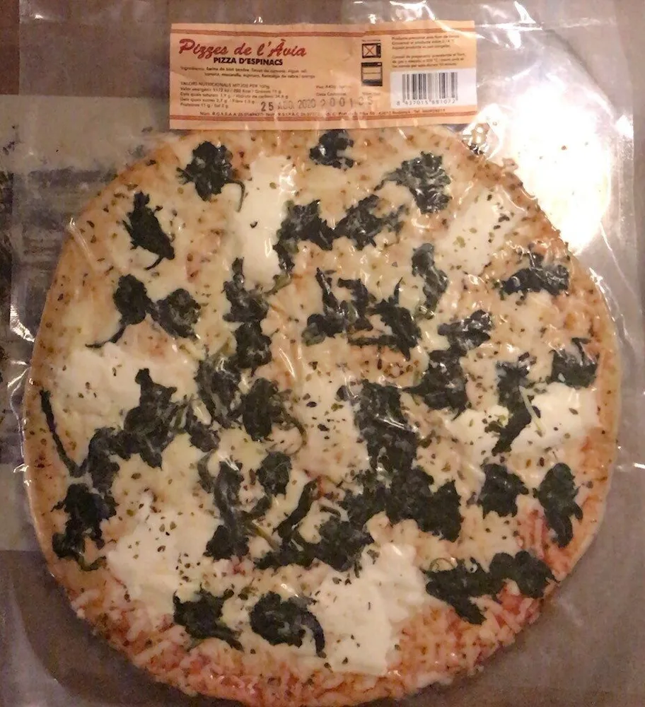 pizza d’espinacs