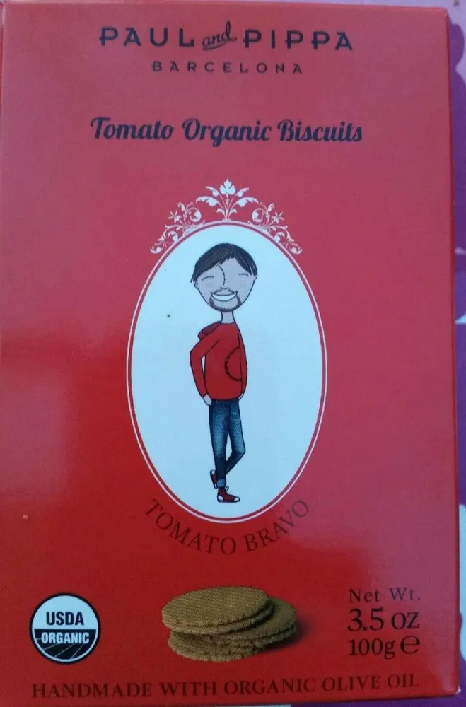 Tomato organic biscuits