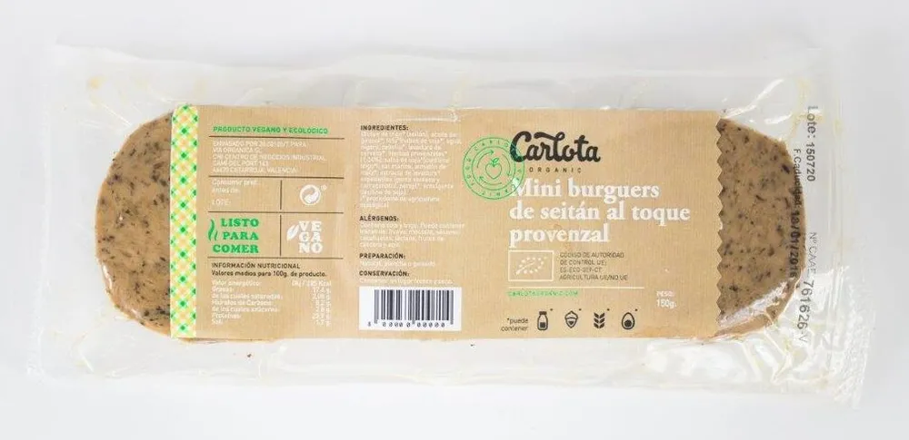 Mini burguers de seitán al toque provenzal
