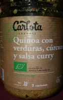 Quinoa con verduras, cúrcuma y salsa curry