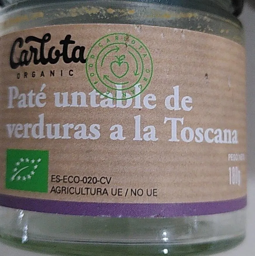 Paté untable de verduras a la Toscana