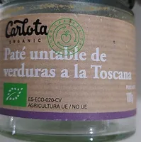 Paté untable de verduras a la Toscana