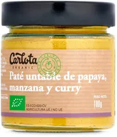 Paté untable de papaya, manzana y curry