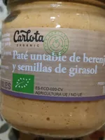 Paté berenjena con semillas de girasol