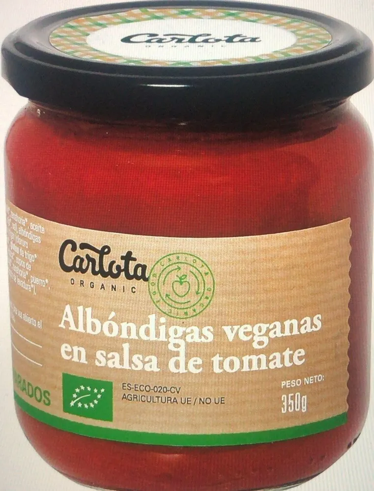 Albóndigas veganas en salsa de tomate