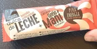 Barrita artesanal de dulce de leche y gofio maní tostado