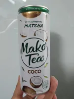 Bebida de té Matcha con coco