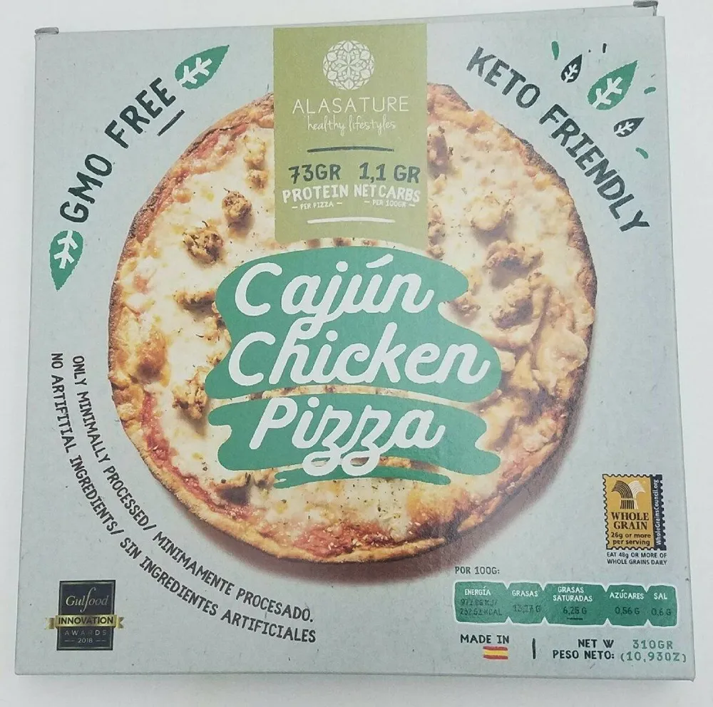Cajún chicken pizza