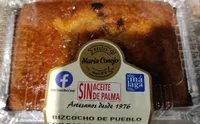 Biscocho de pueblo con pasas y arándanos
