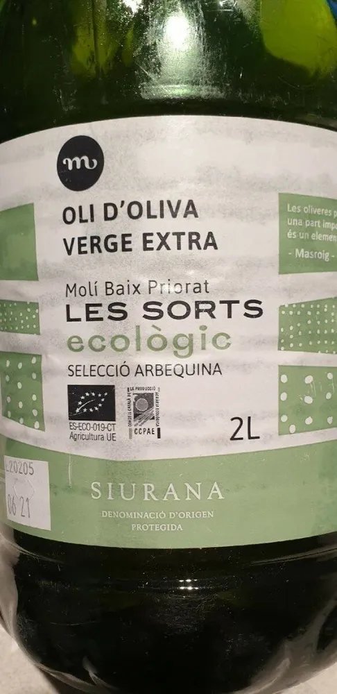Oli de oliva verge extra