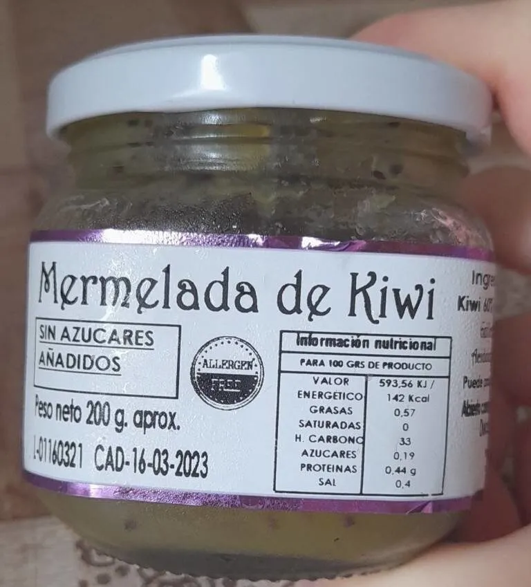 Mermelada de kiwi sin azúcar