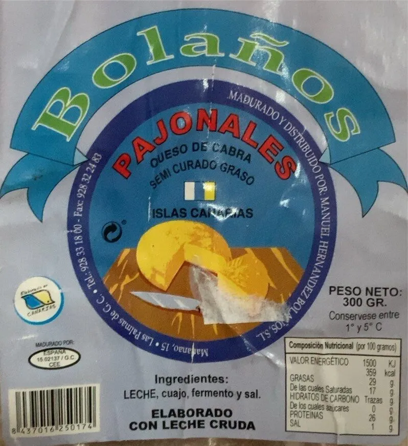 Queso de cabra semi curado graso