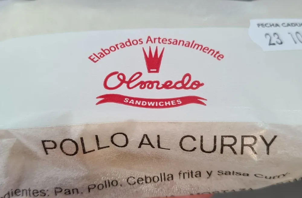Sandwich pollo al curry