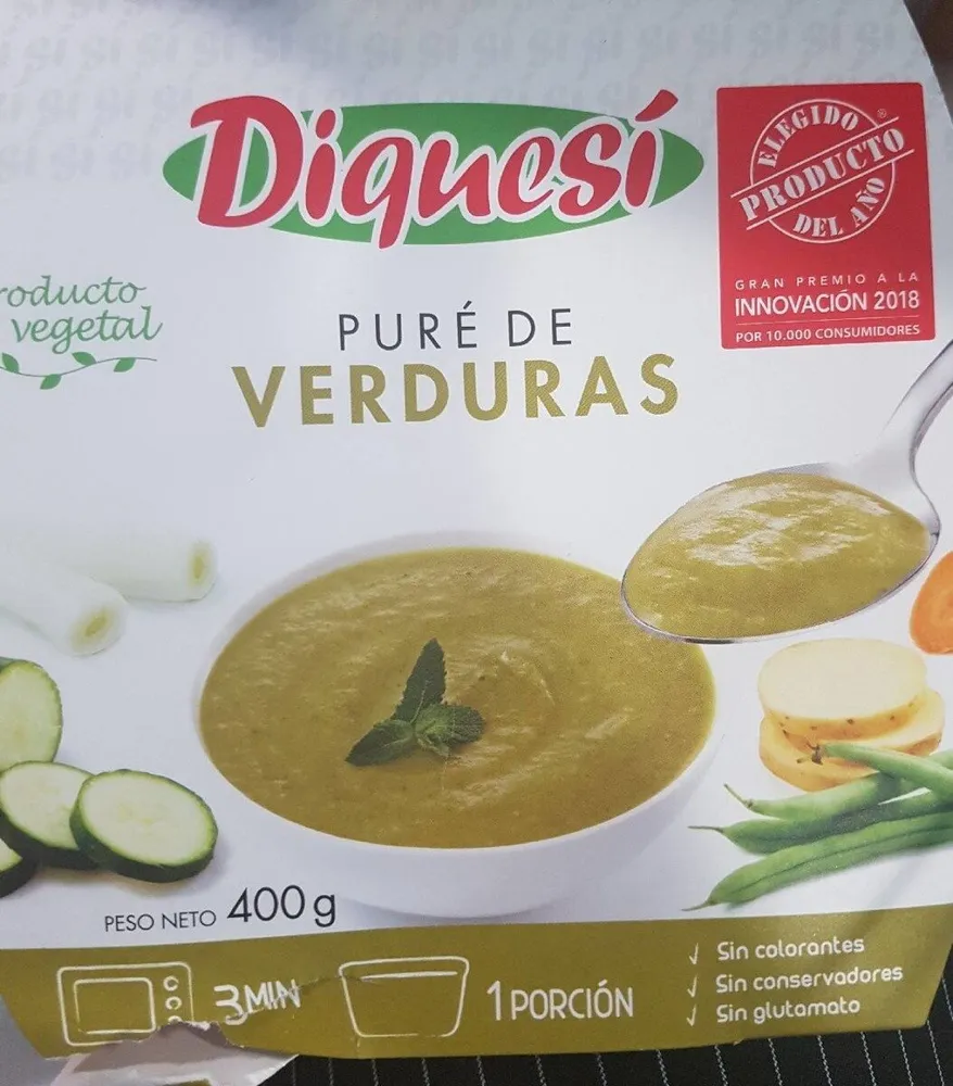 Puré de verduras tarrina 400 g