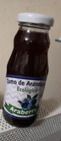 Zumo de arándanos ecologico