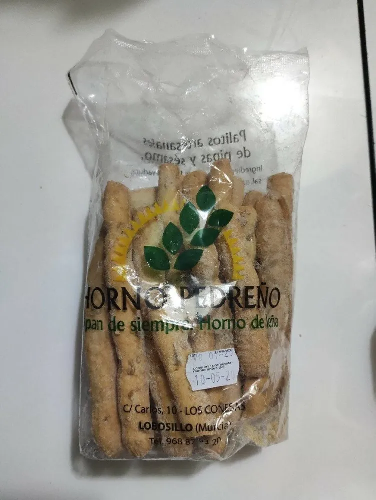Palitos artesanales de pipas y sesamo