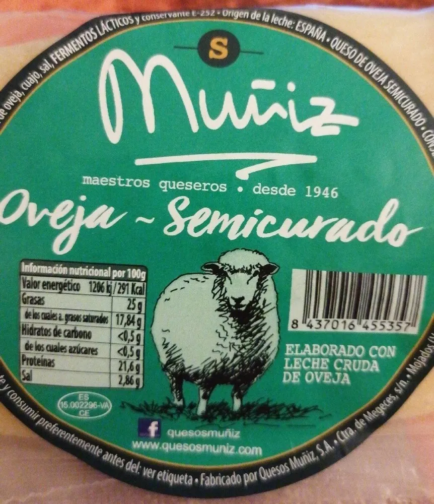 Queso oveja semicurado
