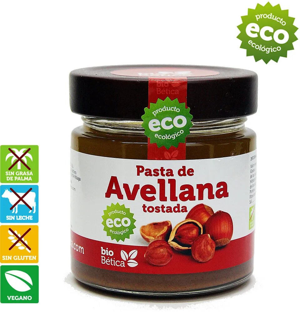 Pasta de avellana tostada Ecológico