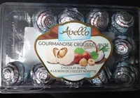 Gourmandise croustillante chocolat blanc coco et noisette
