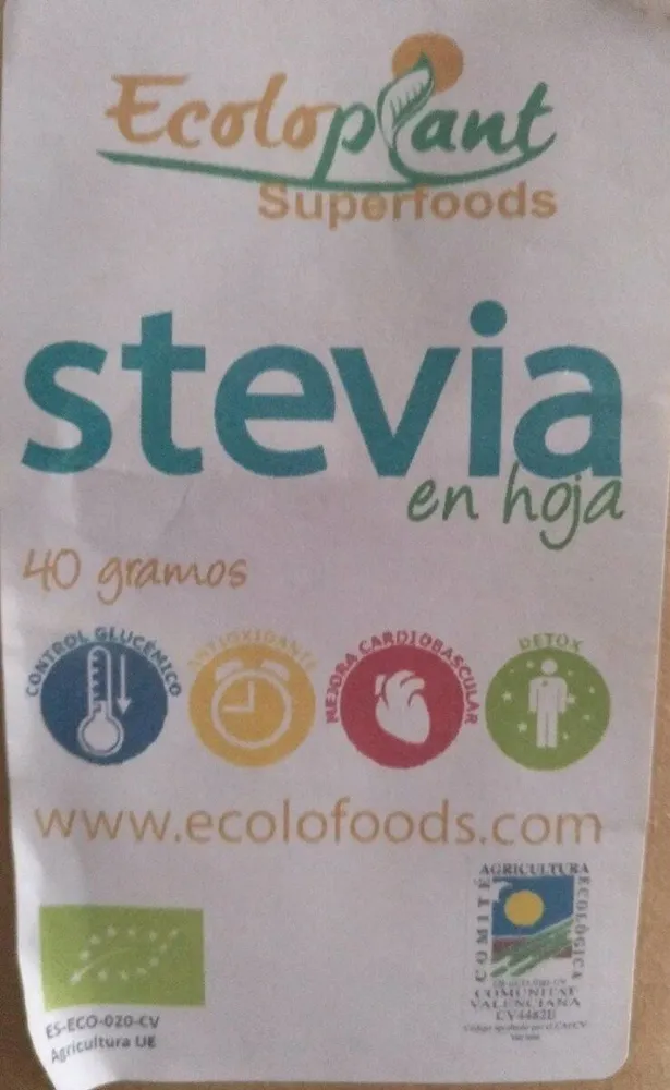 Stevia en hoja
