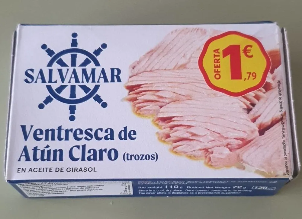 Ventresca de atún claro