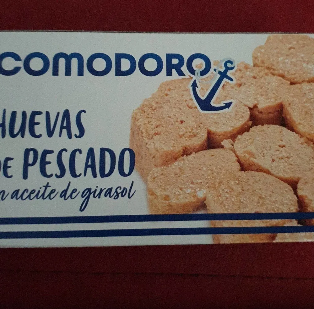 Huevas de pescado en aceite de girasol