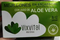 Mejillones en escabeche con jugo de aloe ve