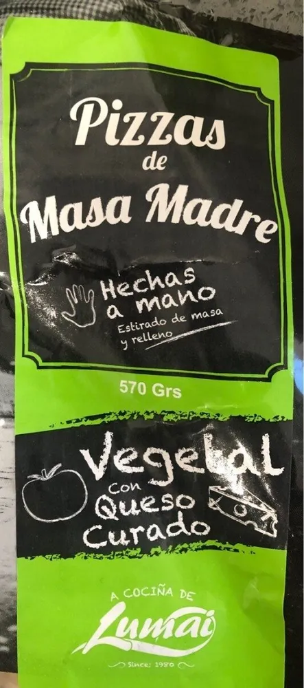Pizza de Masa Madre vegetal con queso curado
