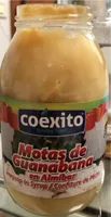 Motas de guanabana en almibar