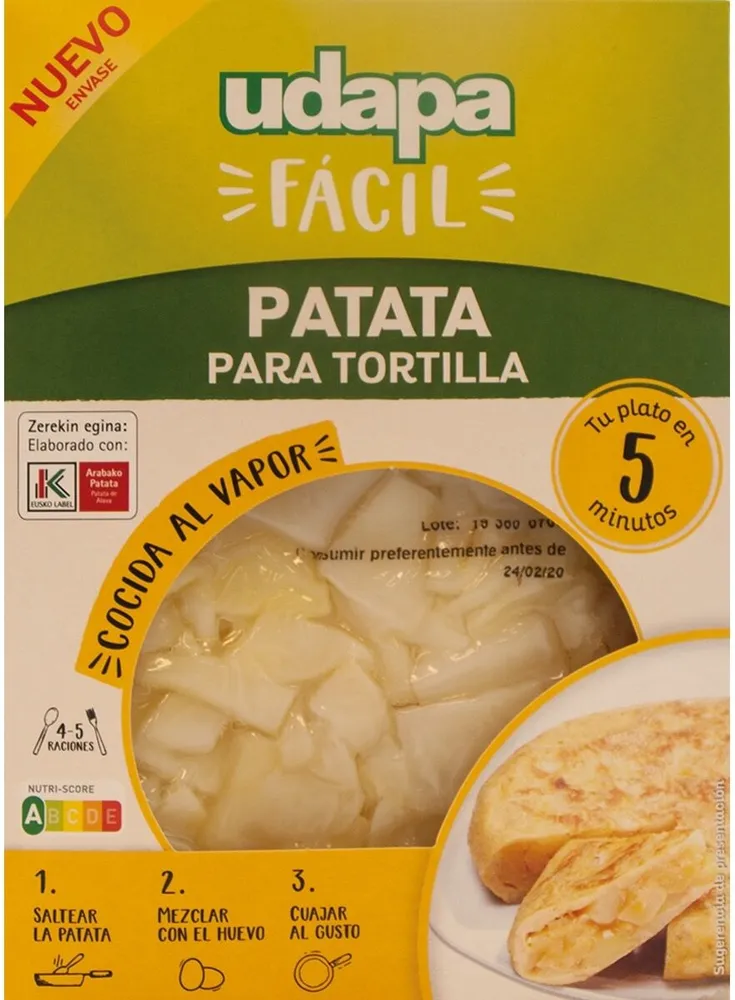 Patata para tortilla
