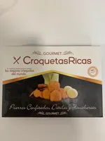 Croquetas de puerros confitados, dátiles y zanahorias