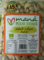 Maná Pistachos ecológicos tostado
