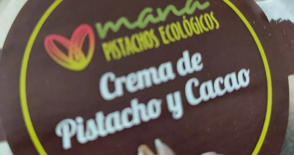 Crema de pistacho y cacao