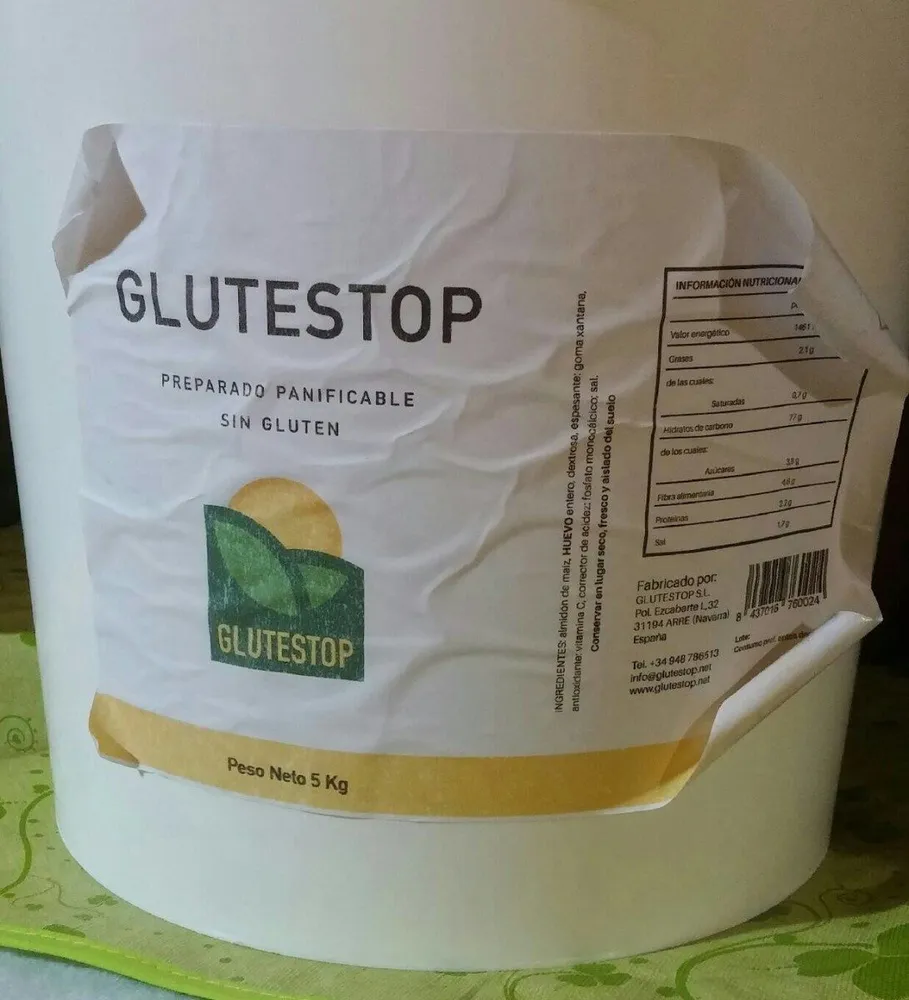 Preparado panificable sin gluten
