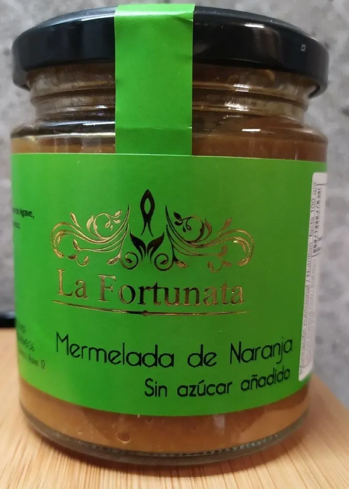 Mermelada de naranja sin azúcar añadido