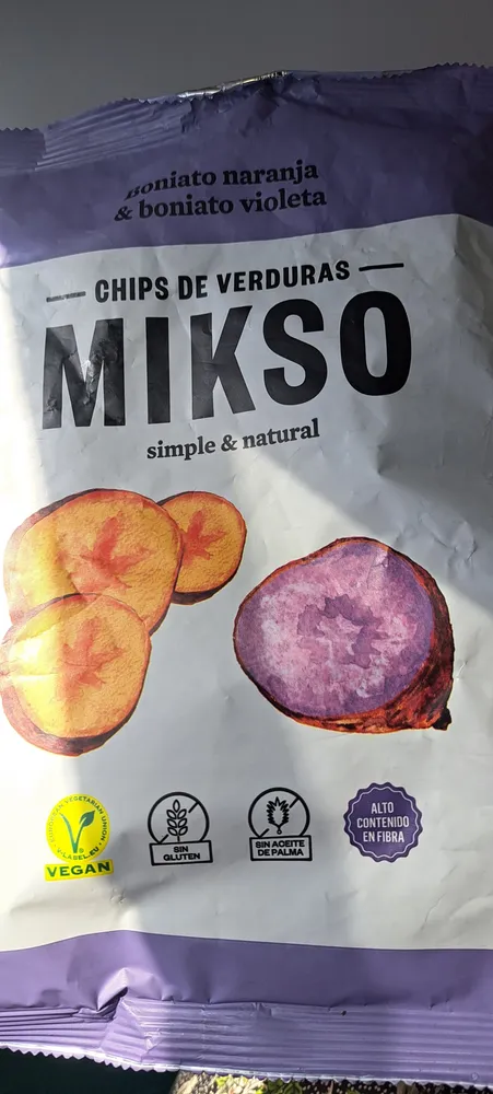 Chips de boniato naranja y boniato violeta imp