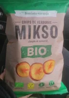 Chips de verduras de boniato naranja
