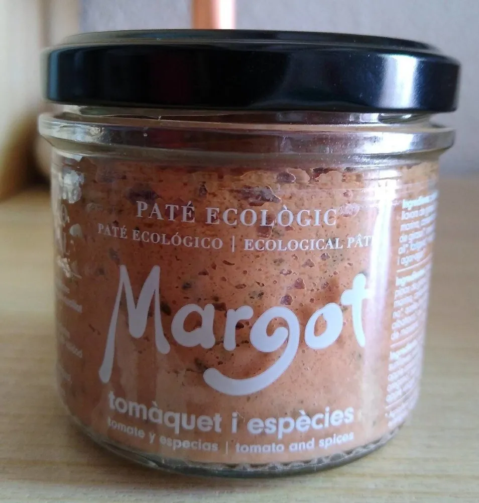 Paté ecológico de tomate y especias