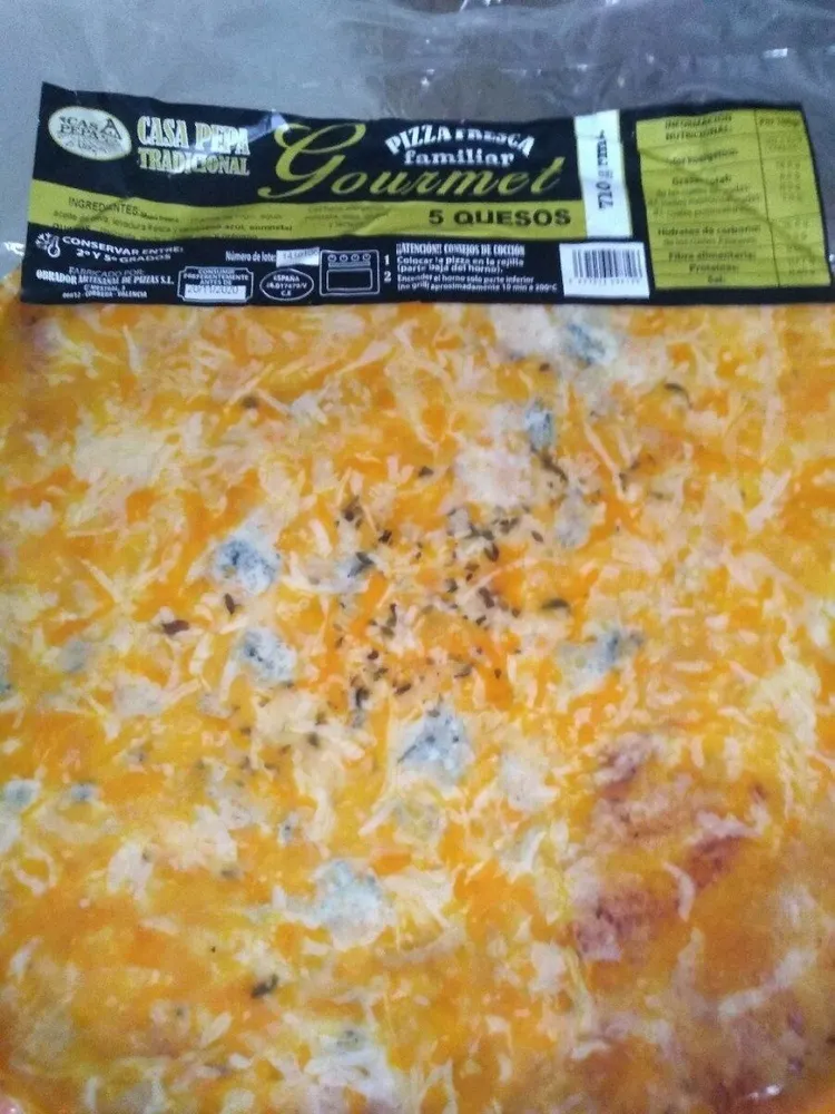Pizza familiar 5 quesos