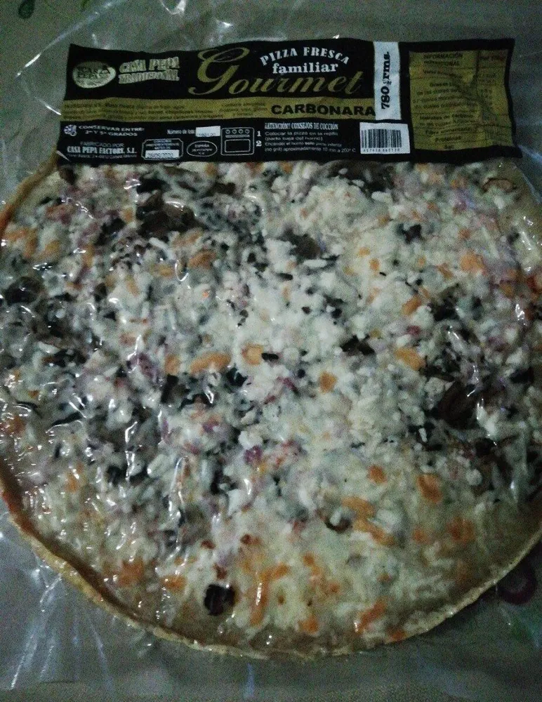 Pizza carbonara casa pepa
