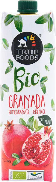 Bio zumo de granada ecológico con ágave