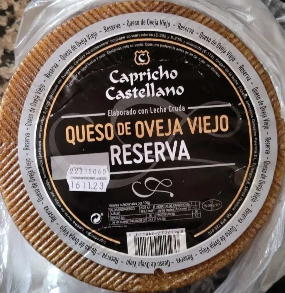 Queso de oveja viejo Reserva