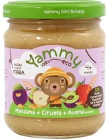 Tarrito ecológico sin gluten de manzana, ciruela