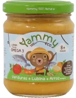 Tarrito ecológico sin gluten de verduras, lubina