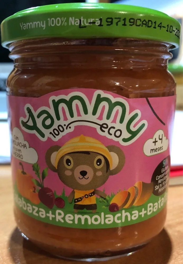 Tarrito Yammy de Calabaza, remolacha y Batara