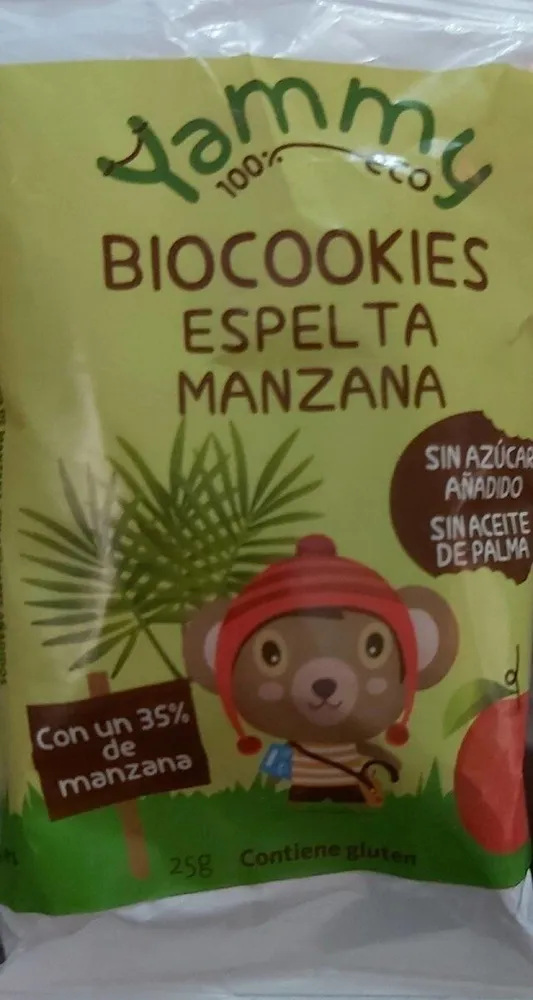 BIOCOOKIES ESPELTA MANZANA