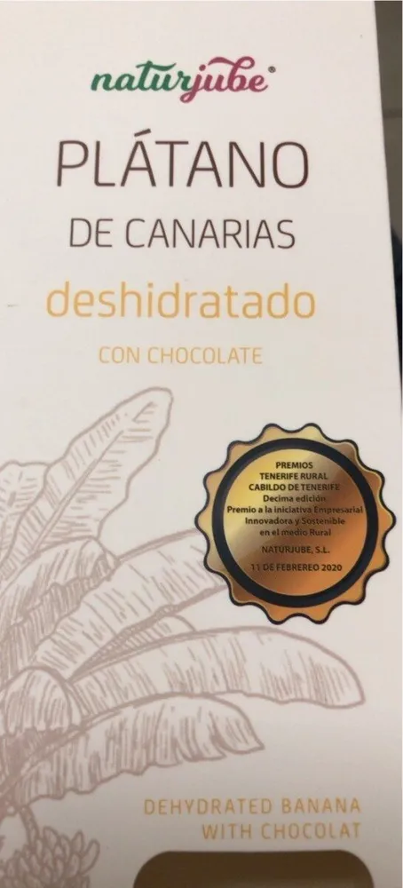 Platano de Canarias deshidratado